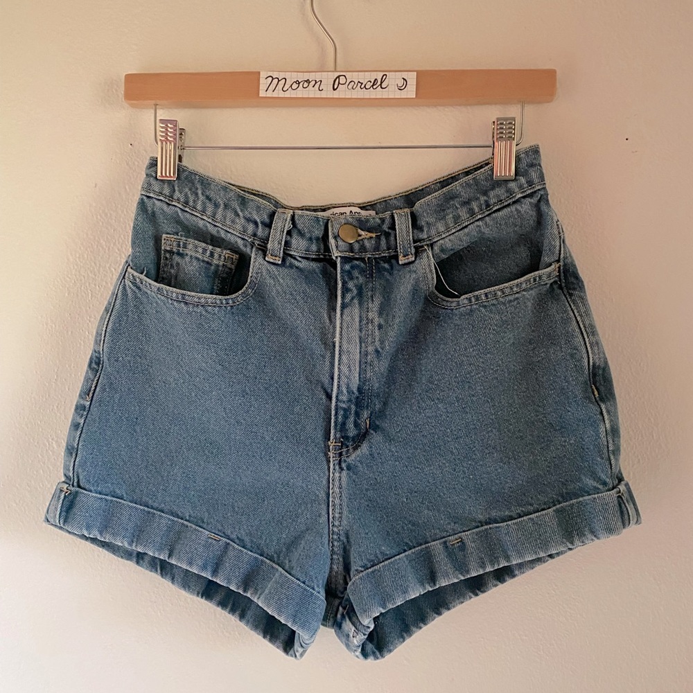 High waist 100% cotton shorts